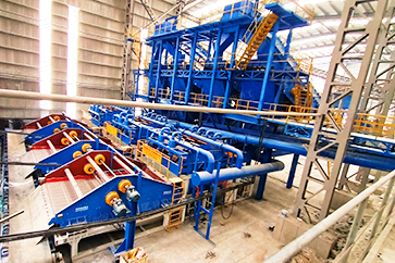 EPC总包 |九江时产800吨机制砂生产线配置现场